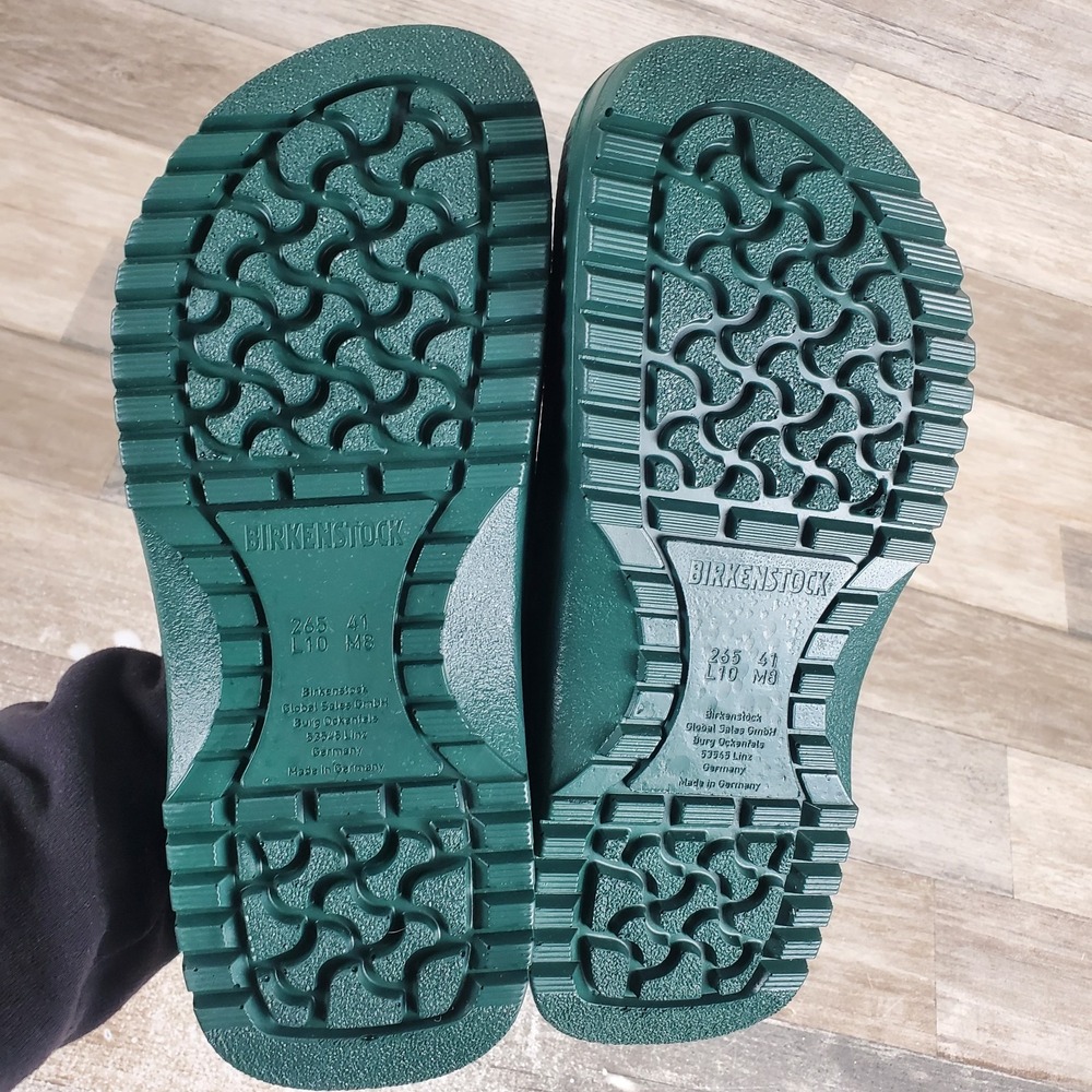 Birkenstock Super-Birki Clogs Mens 8 Womens 10 Walking Shoes Green Slip On - Picture 10 of 11